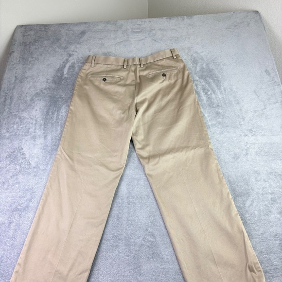 Dockers Mens 34x30 Khaki Tan Straight Fit Chino Pants Cotton Twill Work Casual - Picture 2 of 9